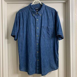 Cherokee Brand Men's Denim Shirt, Size Large